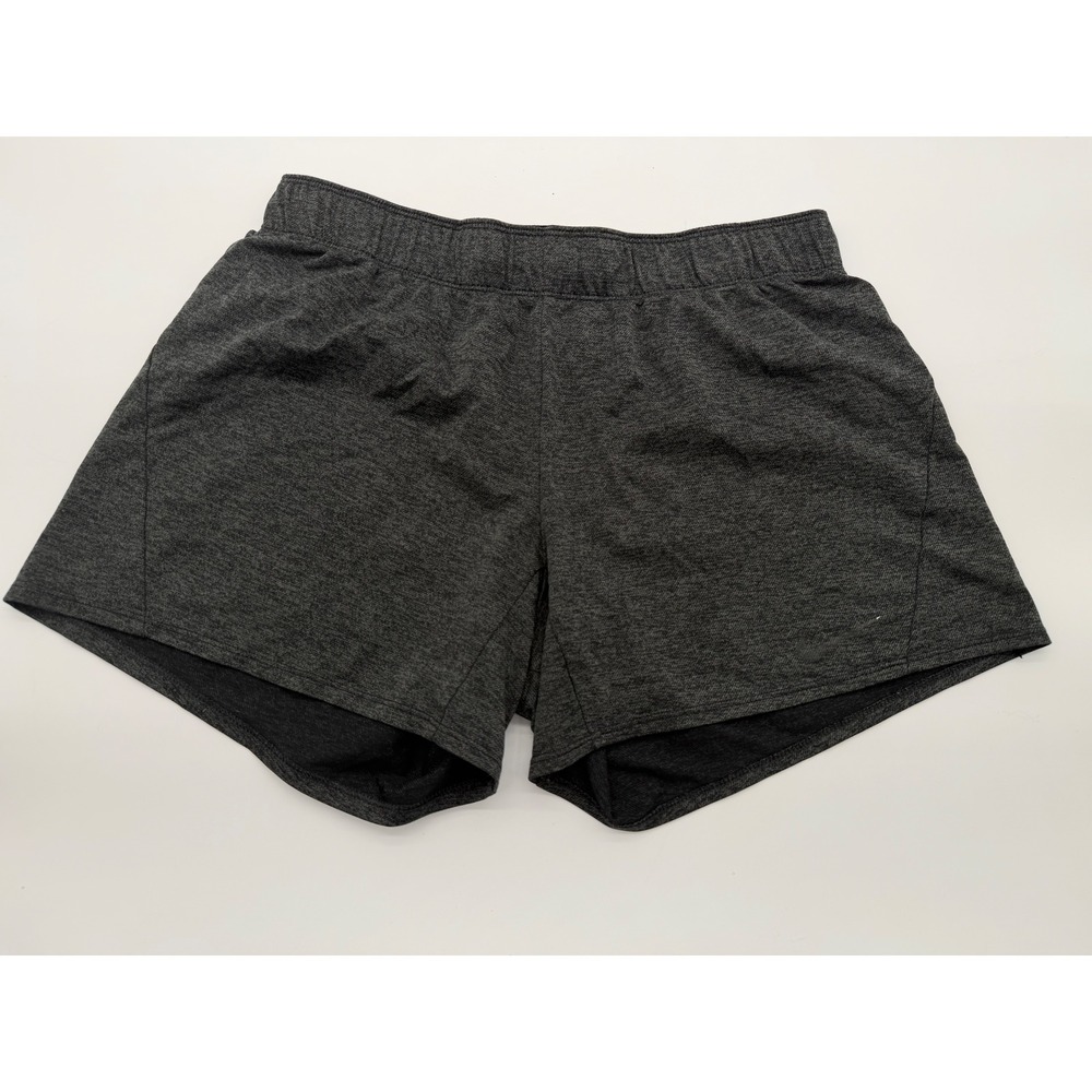 Nike Womens Heather Charcoal Gray Training Gym Shorts Medium 890470-010